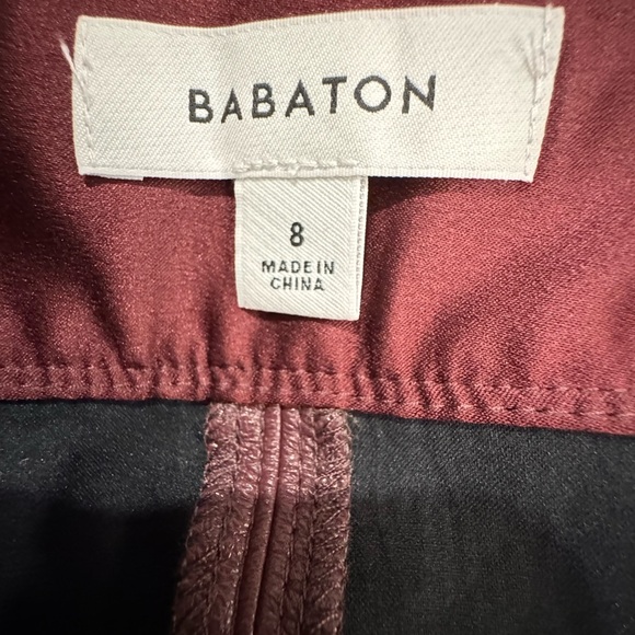 Babaton Deep Brown Leather Pencil Skirt - Picture 4 of 4